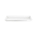 Weisse rechteckige Porzellan-Servierplatte 34x22 cm von ASA – elegante Gastro-Qualität für stilvolles Servieren