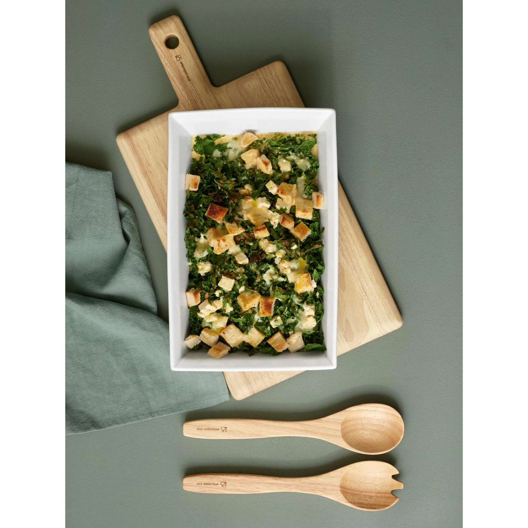 Plat à gratin, 250 °C, porcelaine, blanc, 34 x 22 x 7 cm