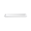 ASA Servierplatte aus weißem Porzellan, rechteckig, 39x26 cm, schlicht und elegant