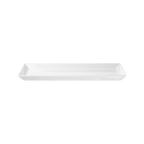 ASA Servierplatte aus weißem Porzellan, rechteckig, 39x26 cm, schlicht und elegant