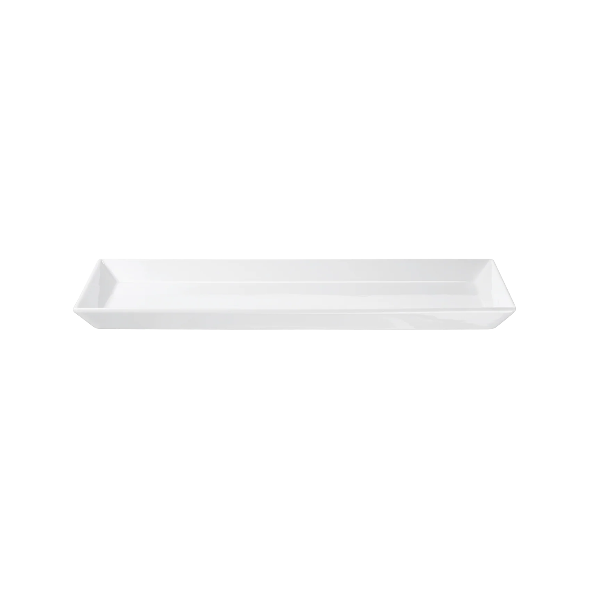 Plat de service, 250 °C, porcelaine, blanc, 39,5 x 26 x 3 cm