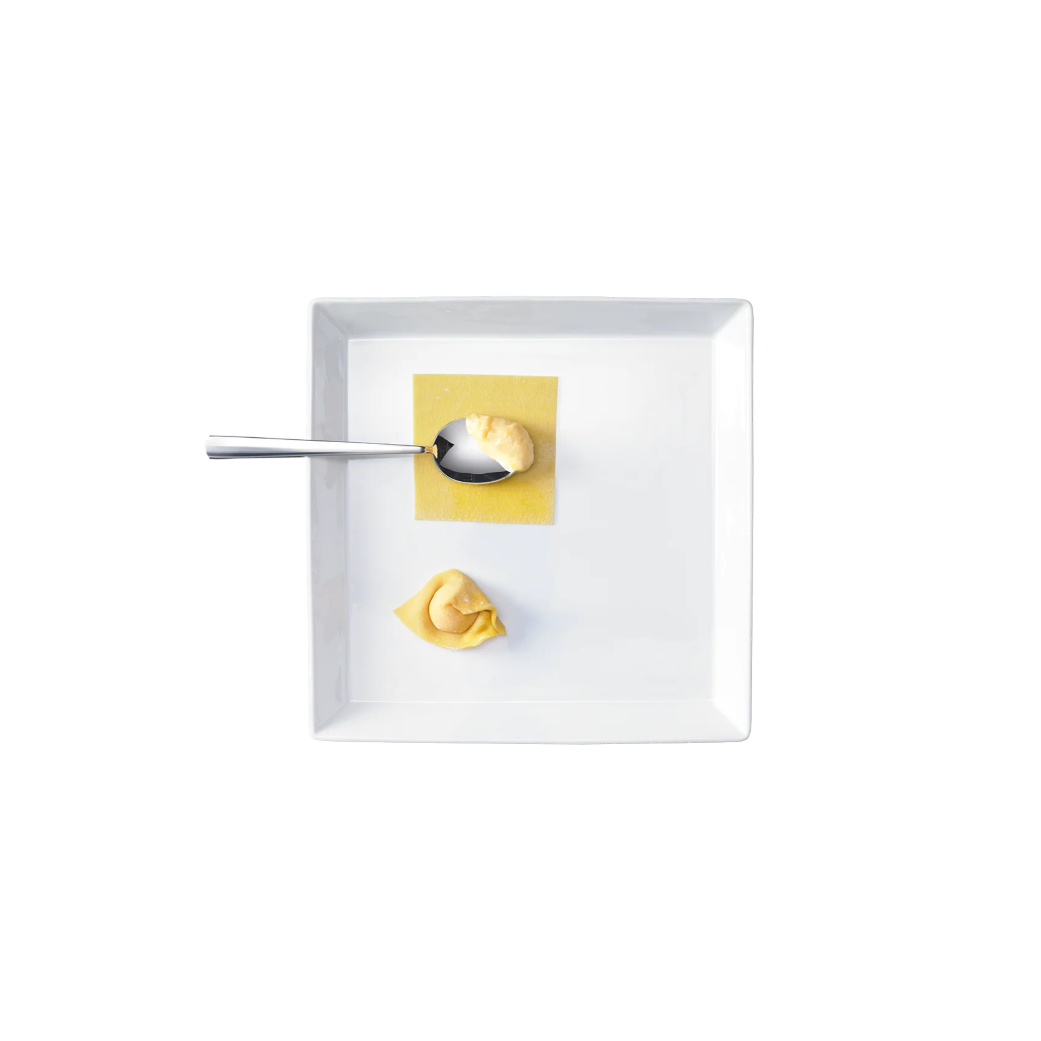 Assiette de service, 250 °C, porcelaine, blanche, 18 x 18 cm