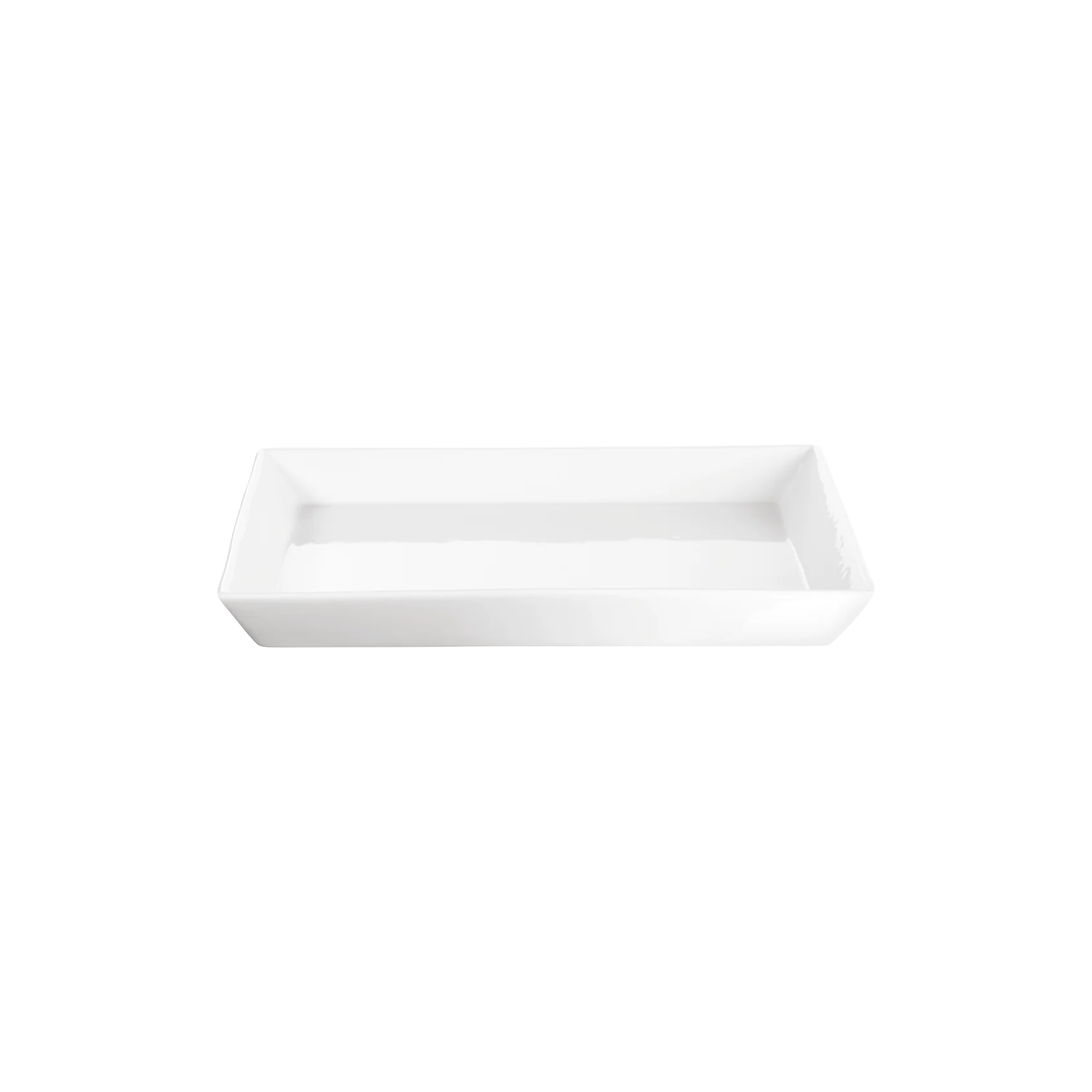 Assiette de service, 250 °C, porcelaine, blanche, 23 x 23 cm