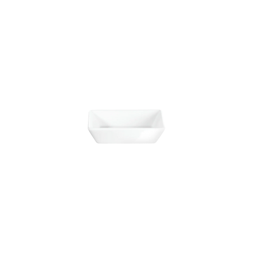 Weißer ASA Aperitifteller 10x10 cm – eckige Porzellanschale für Snacks und Dips