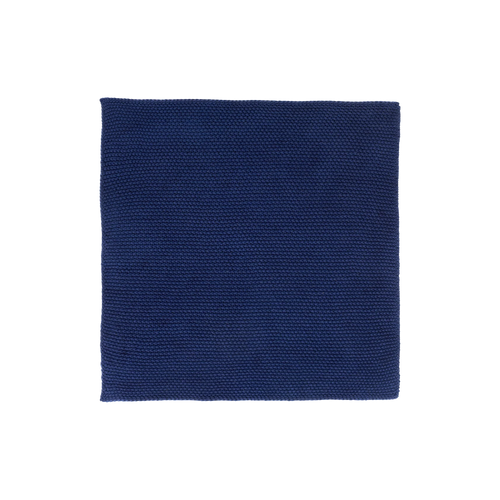 Asa Baumwolltuch Deep Blue 30x30 cm – gestricktes Küchentuch in dunkelblau