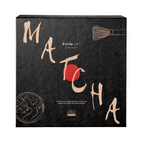 ASA Selection Matcha-Set Geschenkbox schwarz mit Schriftzug, enthält Steinzeug-Schale, Bambus-Besen und Löffel