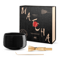 ASA Selection Matcha-Set Kombu Shiny schwarz: Chawan-Schale, Bambus-Besen & Löffel mit Geschenkbox