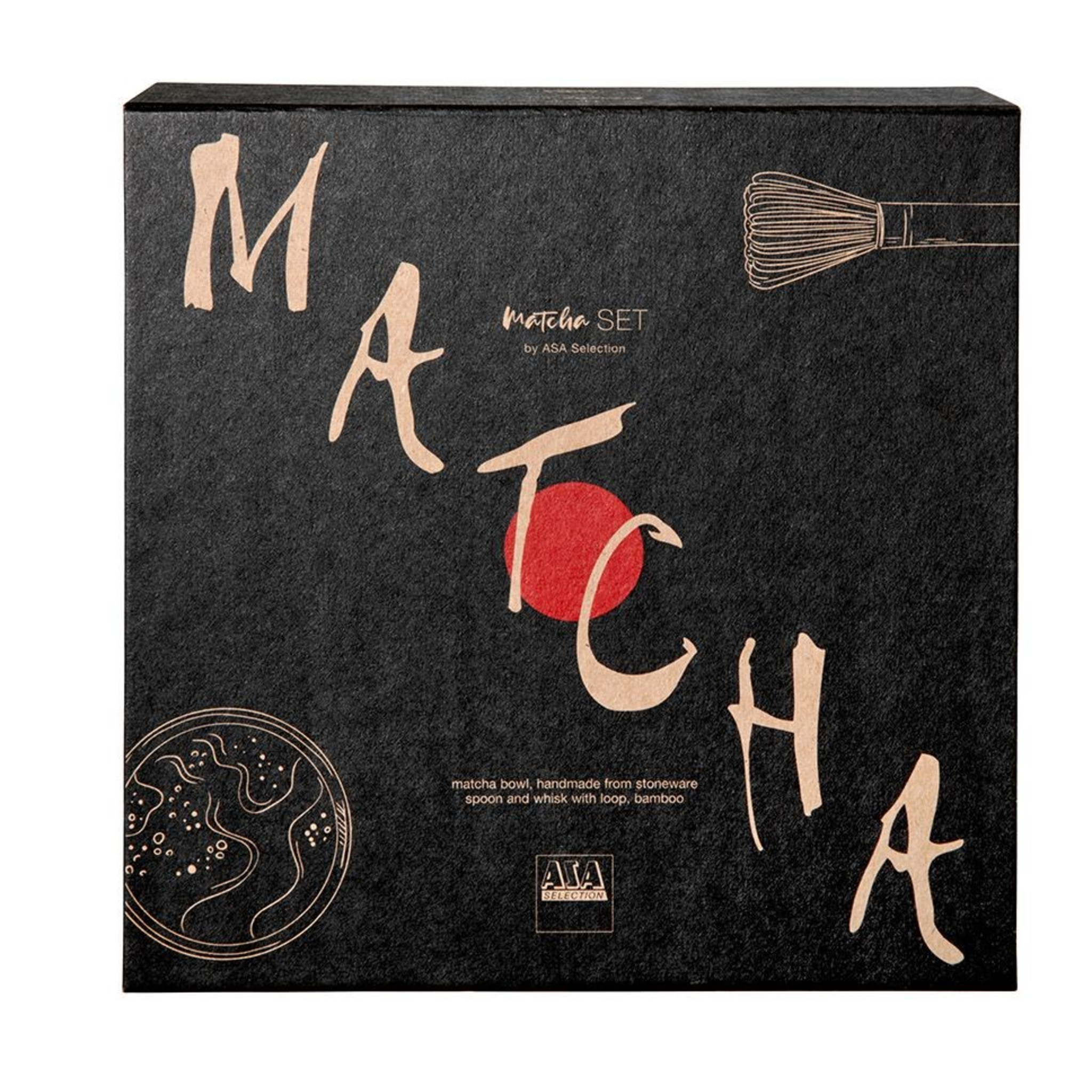 Service à thé Matcha Matsu brillant dans un coffret cadeau