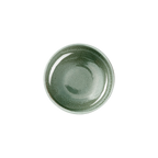 ASA Matcha Geschenkset Matsu Shiny – kleine grüne Keramikschale mit glänzender Crackle-Glasur von oben