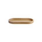 Ovales Holztablett aus Eiche in Natur, 23 cm, flacher Rand – ASA Tablett für Küche & Dekoration