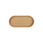 Ovales Holztablett Natur 23cm von ASA – minimalistisches Serviertablett aus hellem Eichenholz