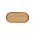 Ovales Holztablett ASA in Natur, 35cm – minimalistisches Serviertablett aus hellem Holz mit abgerundeten Ecken