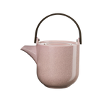 ASA Teekanne Hanami Rosa 60ml mit dunklem Bügel aus Keramik, moderne minimalistische Teekanne in Altrosa