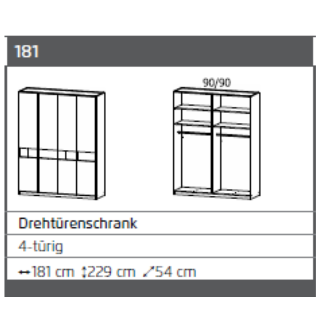 Armoire Versity à 4 portes