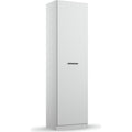 Rauch Allrounder Apothekerschrank Weiß – schmaler Hochschrank mit schwarzem Griff, modernes Design