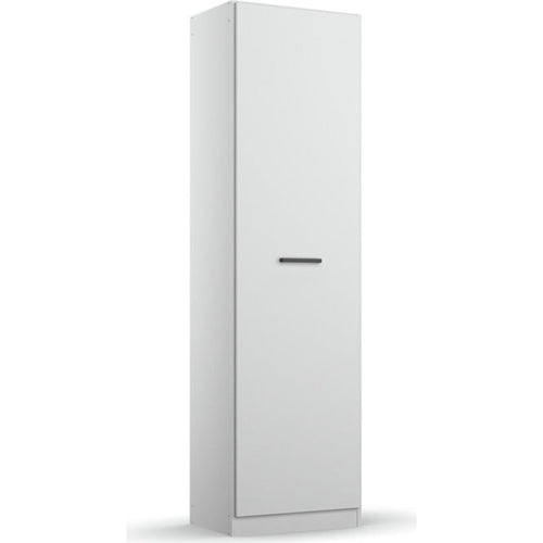 Rauch Allrounder Apothekerschrank Weiß – schmaler Hochschrank mit schwarzem Griff, modernes Design