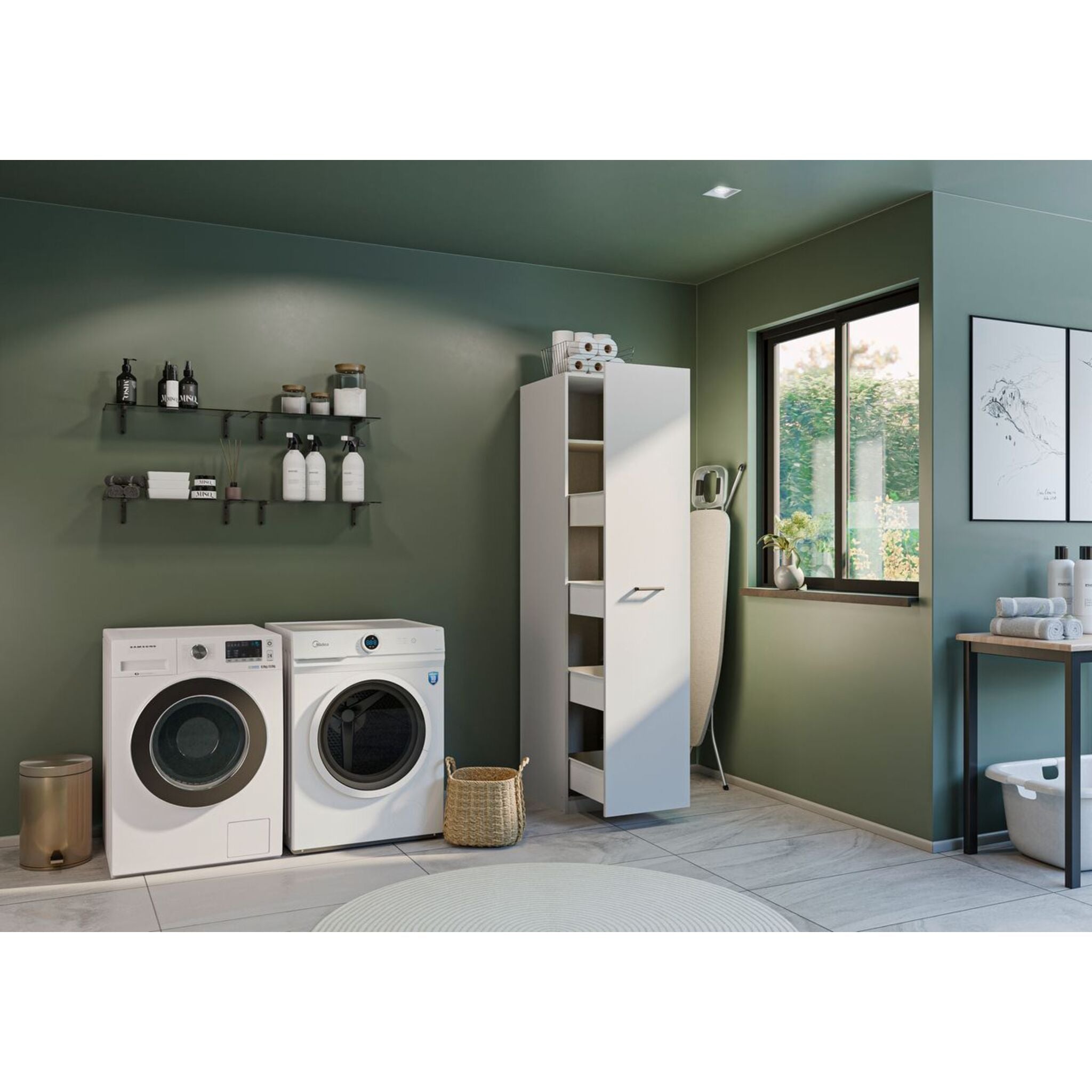 Armoire d'apothicaire - armoire à provisions polyvalente