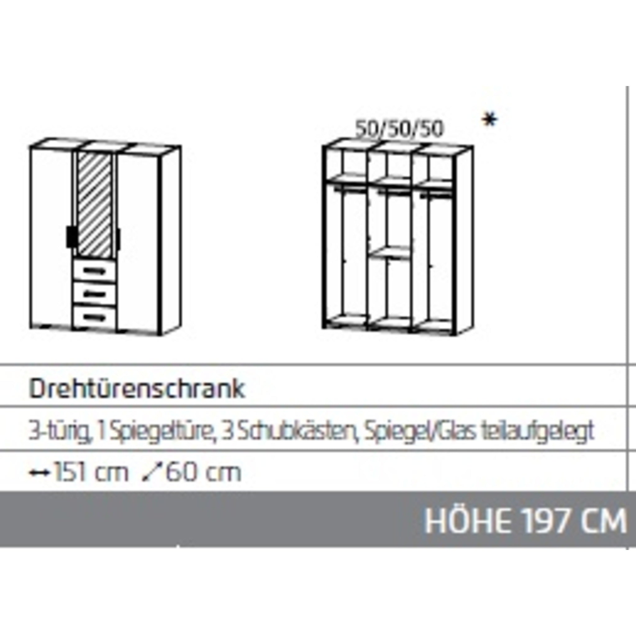 Armoire Evea à 3 portes