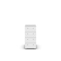 Rauch Evea Kommode 4 Schubladen Weiss 40cm – moderne schmale Schlafzimmerkommode in Weiss