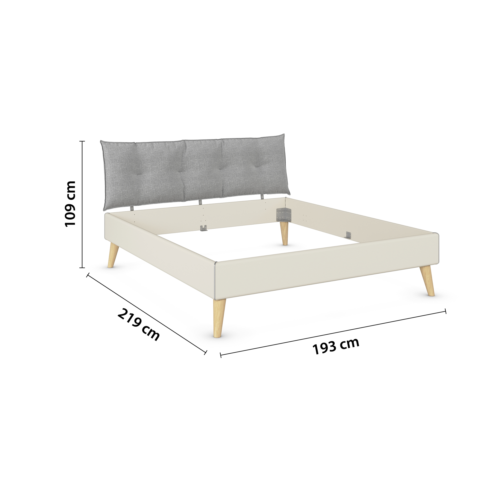 Lit scandinave 180x200