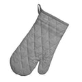 Kela Topfhandschuh Tia in Graphitgrau, gesteppter Ofenhandschuh aus Baumwolle mit Aufhängeschlaufe