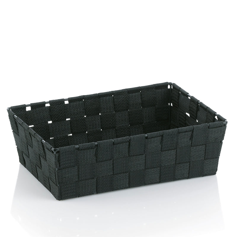 Panier Alvaro, noir, 29,5 x 20,5 x 8,5 cm