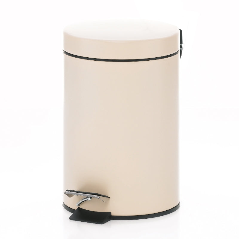Poubelle cosmétique Monaco Sable beige mat 3 litres