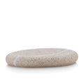 Seifenschale Taulus in Beige aus Polyresin in Steinoptik, oval und flach