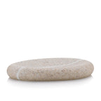 Seifenschale Taulus in Beige aus Polyresin in Steinoptik, oval und flach