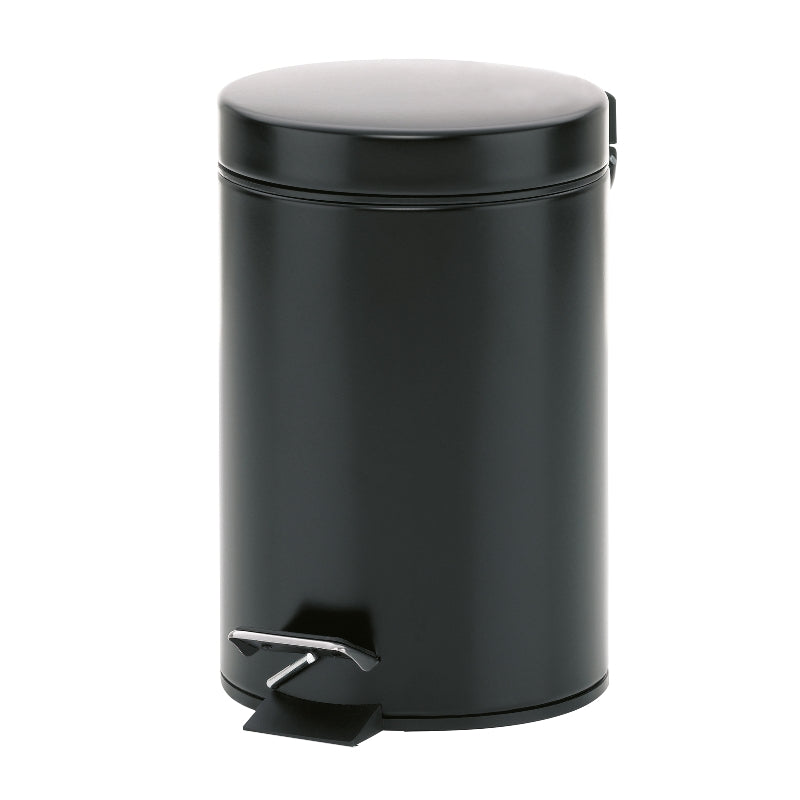 Poubelle cosmétique noire Monaco, 3 litres