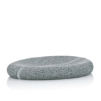 Seifenschale Talus in Grau aus Granit-Optik, ovale Form, natürlicher Stein-Look für das Badezimmer