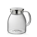 Kela Luna Universalkanne aus Glas mit Edelstahldeckel und integriertem Sieb, 1,2L