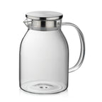 Kela Luna Universalkanne aus Glas mit Edelstahldeckel und integriertem Sieb, 1,2L Wasserkaraffe