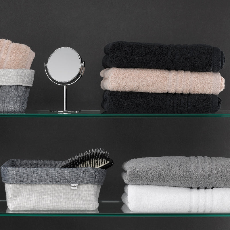 Serviette de bain Leonora, noir de jais