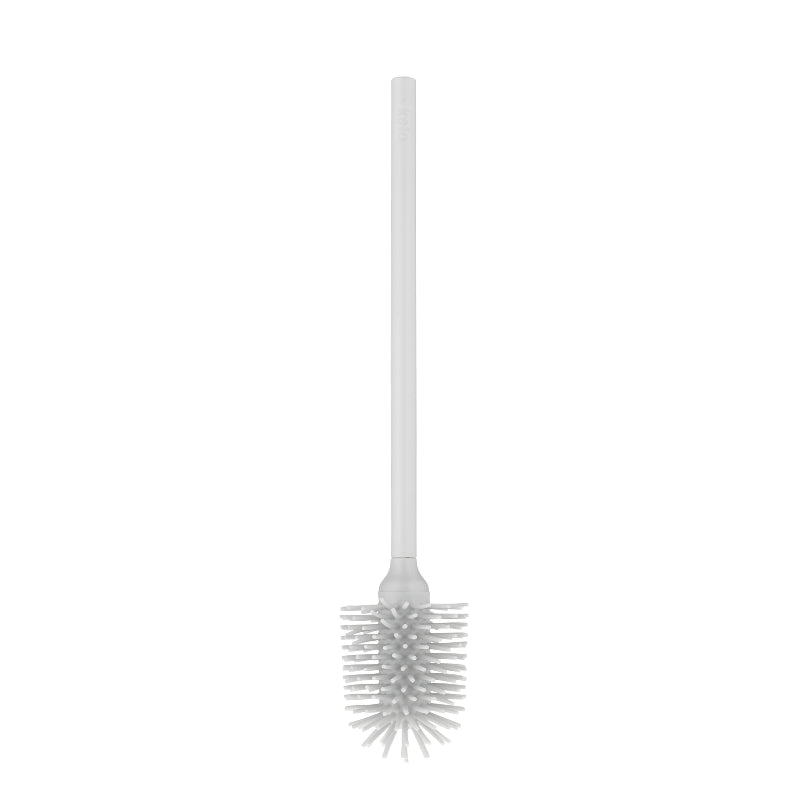 brosse de toilette en silicone gris clair