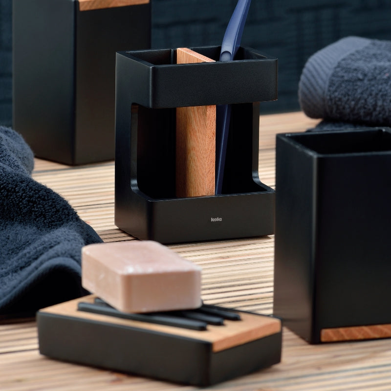 Ensemble de toilette Cube Poly blanc