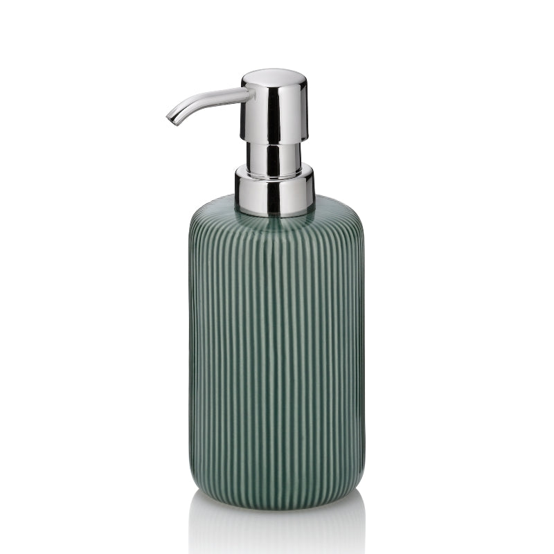 Distributeur de savon Ava, céramique vert alpin