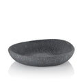 Kela Seifenschale Roda in Zementgrau, ovale Form mit Granit-Optik, modernes Badezimmer-Accessoire