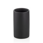 Kela Becher Matsi aus Keramik in Schwarz Matt – minimalistischer Badbecher für modernes Badezimmer
