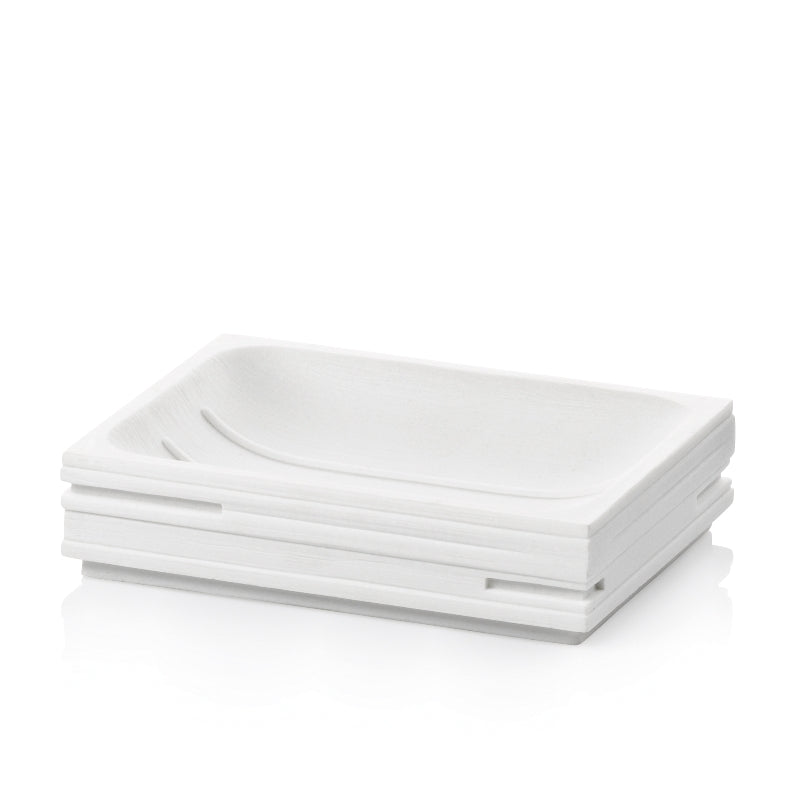 Porte-savon blanc Posidon Poly