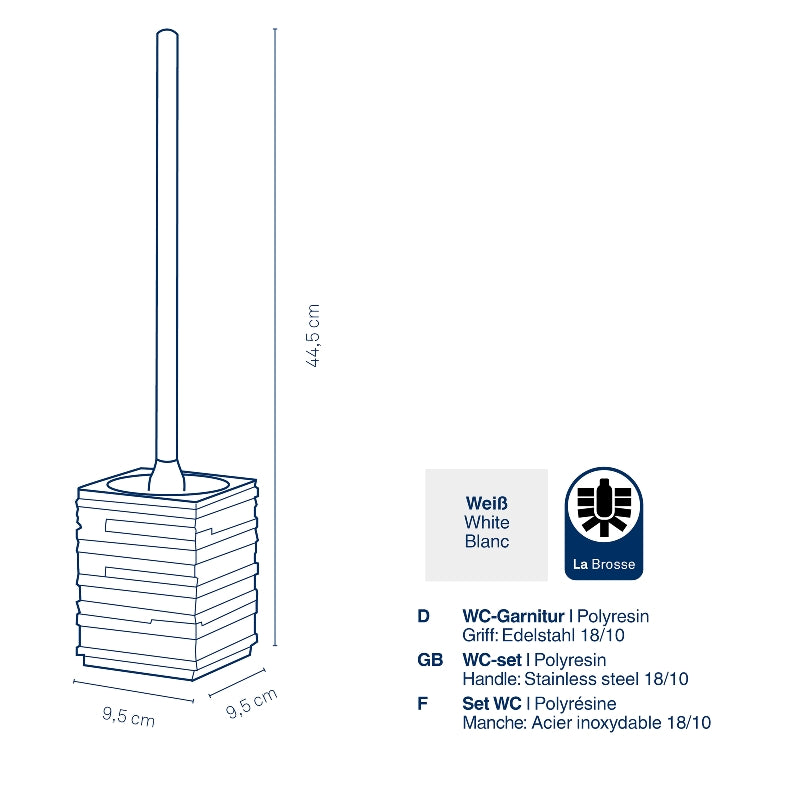 Ensemble de toilette Posidon Poly blanc