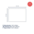 Kela Abtropfmatte Rena Schwarz 40x30 cm aus 100% Silikon – Maßzeichnung
