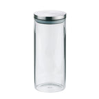 Kela Vorratsdose Baker 1,3L – zylindrisches Glas mit Edelstahldeckel, transparent, luftdicht