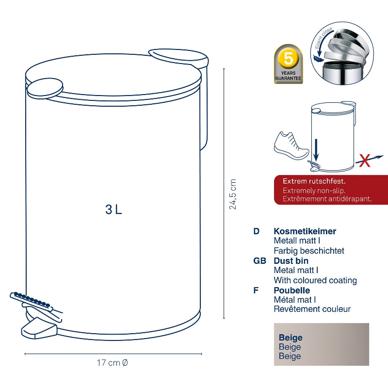 Tapis pour seau cosmétique 3L