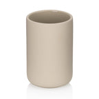 Kela Becher Sana in Beige – moderner Keramikbecher für Badezimmer, schlicht und elegant