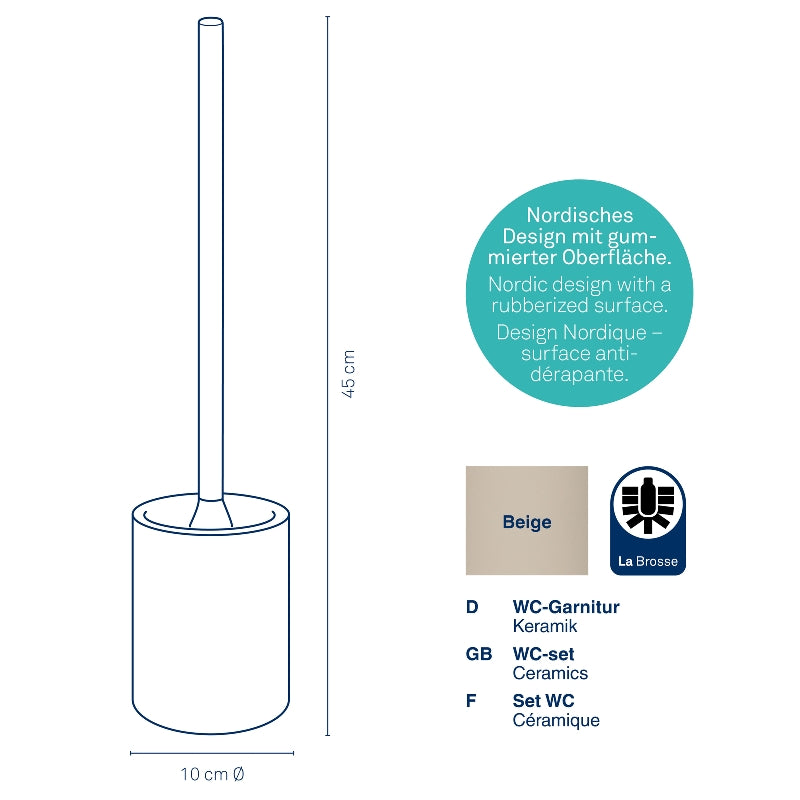 Ensemble de toilette beige Sana