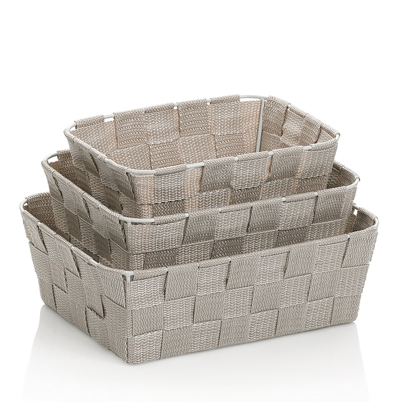 Korb-Set Alvaro silbergrau