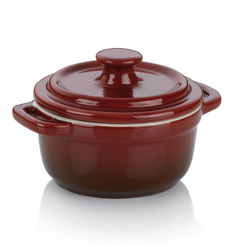 Mini plat de service et de cuisson rouge Malin