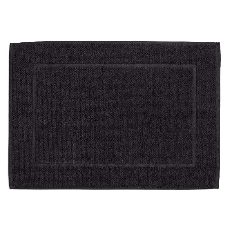 Tapis de bain bio Lavinia noir