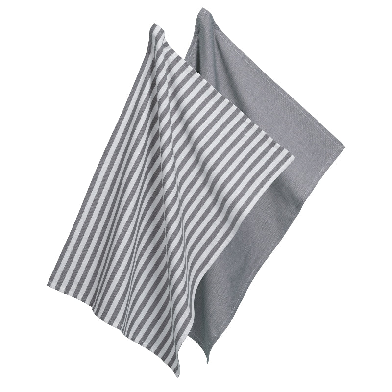 Torchon en bambou Caja, gris foncé